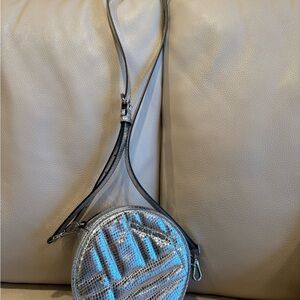 Michael Kors Metallic Silver Crossbody Bag
